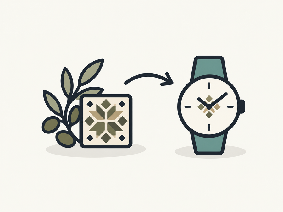 Palestinian craft inspiration translated into watchmaking